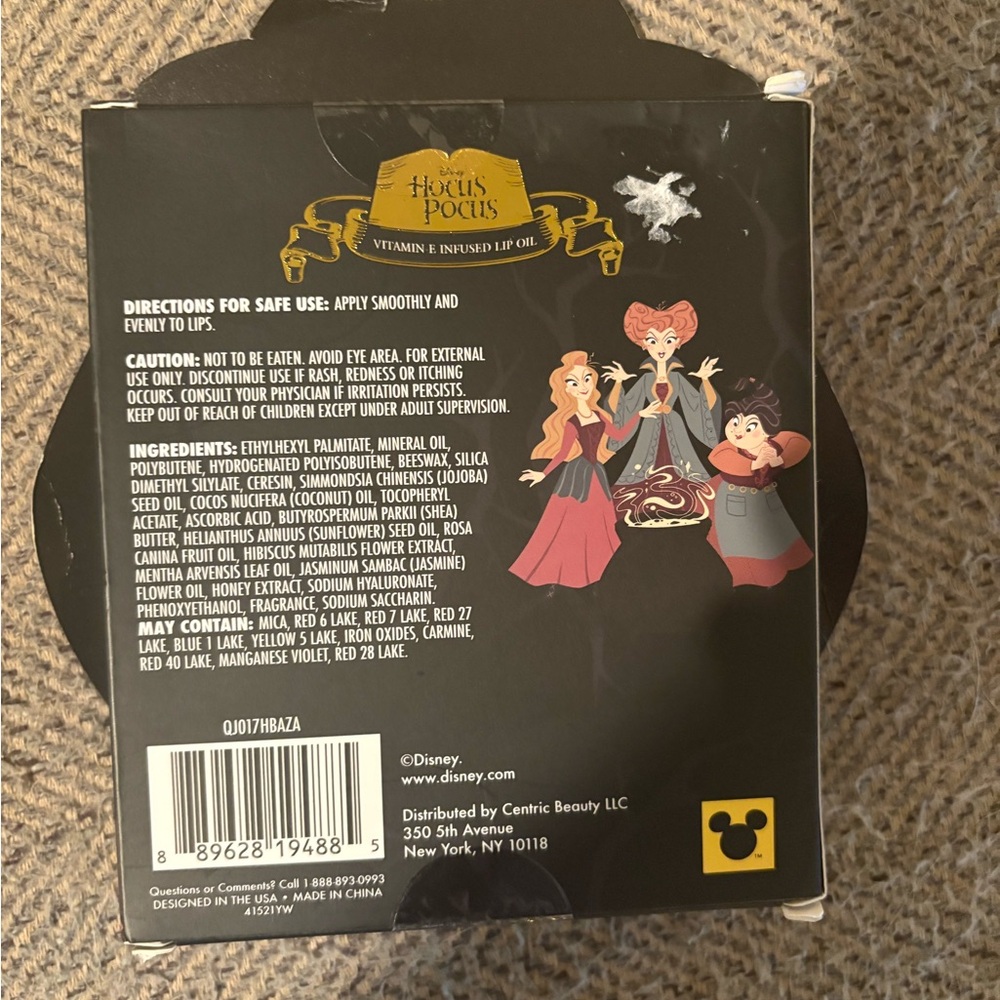 Disney Hocus Pocus Lip Oil Set - Gold and Pink Shades - Picture 4 of 4